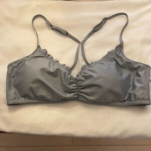 SPLENDID GRAY BRALETTE BIKINI TOP.  NEW